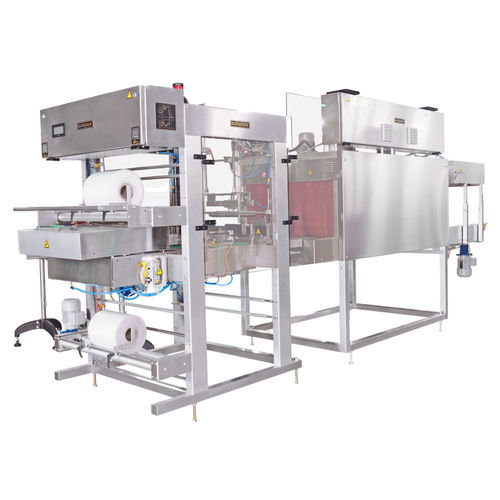 Vollautomatische Schrumpffolienverpackungsmaschine - SLH - Autopack Co., Ltd. - für Flaschen / für Kisten / für Kosmetik