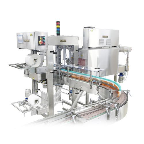 Automatische Schrumpffolienverpackungsmaschine - SLO series - Autopack Co., Ltd. - für Flaschen / Schweißstange / doppelt
