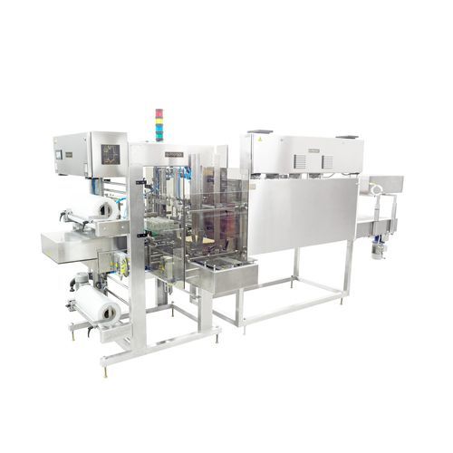 Automatische Schrumpffolienverpackungsmaschine - SLC - Autopack Co., Ltd. - für Kunststoffflaschen / Schweißstange / für Schrumpffolienverpackung