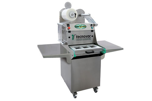 Linearer Schalensiegler - OLYMPIA - Tecnovac - halbautomatisch / Verpackungen unter Schutzatmosphäre / für die Lebensmittelindustrie
