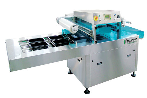 Linearer Schalensiegler - ATHENA series - Tecnovac - automatisch / Verpackungen unter Schutzatmosphäre / Mehrleitung