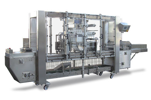 Automatische Abfüllmaschine mit Traysealer - GEMINI - Tecnovac - für vorgefertigte Verpackung / für Flüssigkeiten