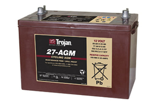 AGM-Batterie - 27-AGM - Trojan Battery Company - Block / 12 V / zyklenfest