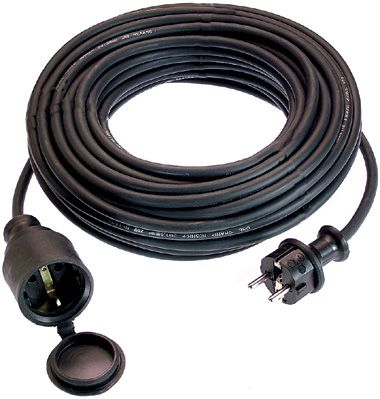 Flexible elektrische Verlängerungsleitung - 16 A, 250 V, 5 - 50 m - as - Schwabe GmbH - Gummi