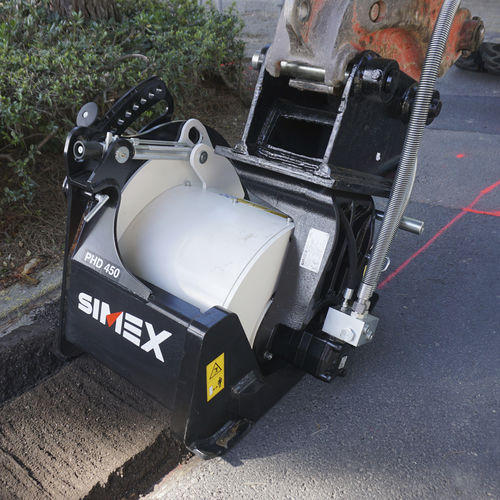 Handgerät-Hobelmaschine - PHD 450 - Simex S.r.l - bodenstehend / für Bagger