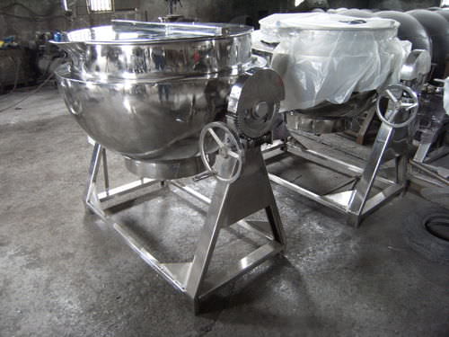 Industrie-Kochkessel / für die Pharmaindustrie - ZHEJIANG XINGSHENG MACHINERY CO.,LTD - Edelstahl / schrägstellbar