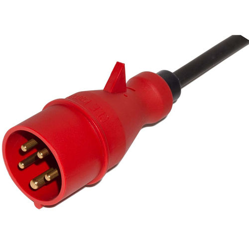 IP44-Stecker - M016. Series - Müller Plastik GmbH - für Intensiveinsatz / 5-polig / dreiphasig