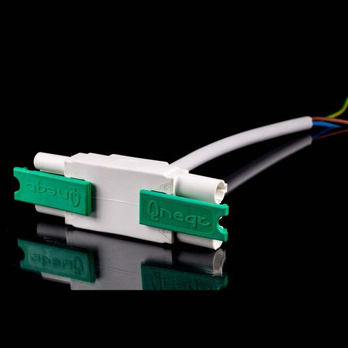 Steckdose und Stecker / Einbau - Q-Tplug  - Müller Plastik GmbH - 3-polig / Push-in / verriegelte