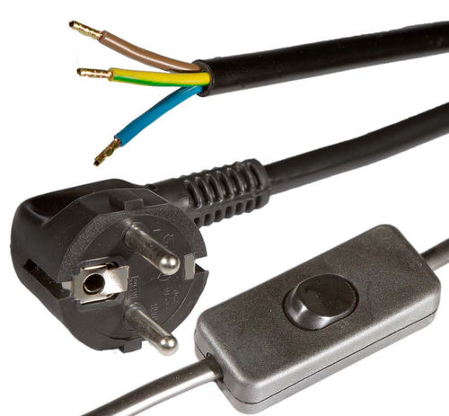 Stecker Netzkabel - 1611 020, 1612 020 - Müller Plastik GmbH
