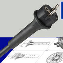 IP44-Stecker - K1A-4 - Müller Plastik GmbH - spritzwassergeschützt / zweipolig / CEE
