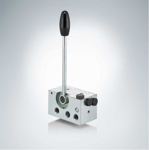 Hydraulik-Wegeventil / mit Klappe - VH series - HAWE Hydraulik SE - mit Hebel