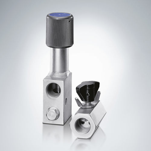 Absperrklappe - AV series - HAWE Hydraulik SE - hydraulisch gesteuert / Regel / Absperr
