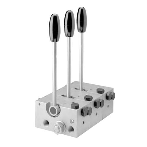Hydraulik-Wegeventil mit Ventil - VHR series - HAWE Hydraulik SE - mit manueller Bedienung / 4/3-Wege / 3-Wege