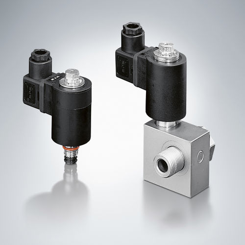 Hydraulik-Wegeventil / mit Klappe - EM  - HAWE Hydraulik SE - vorgesteuert / direktgesteuert / 2/2-Wege