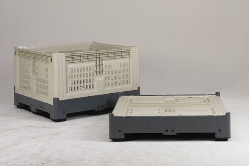 Kunststoff-Palettenbox - Smartbox™ - Engels Manutention et Environnement - Lager / zusammenklappbar
