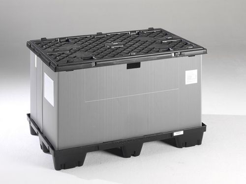 Kunststoff-Palettenbox - Uni-Pak, Stack-Up, P700 - Engels Manutention et Environnement - Transport / mit Deckel