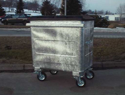 Müllbehälter / galvanisiertem Stahl - MGBS series - Engels Manutention et Environnement - für Industrieprodukte / 4 Räder