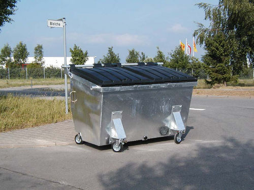 Müllbehälter / galvanisiertem Stahl - REL series - Engels Manutention et Environnement - für Industrieprodukte / 4 Räder