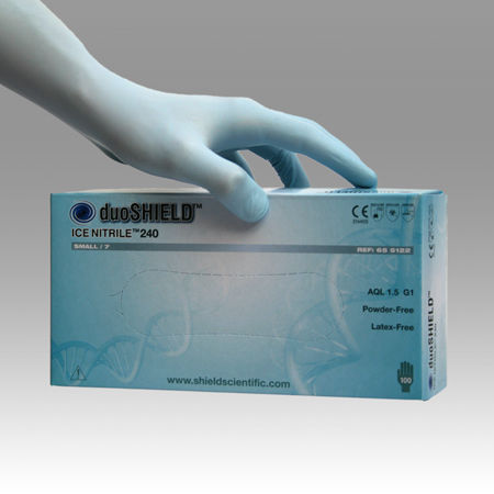 Laborhandschuh - duoSHIELD™ ICE NITRILE™ 240 - SHIELD Scientific - chemikalienbeständig / Nitril / Latex