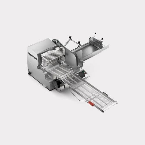 Vollautomatische Lebensmittel-Schneidemaschine - VSI F T - BIZERBA - Fleisch / Rundmesser / Edelstahl