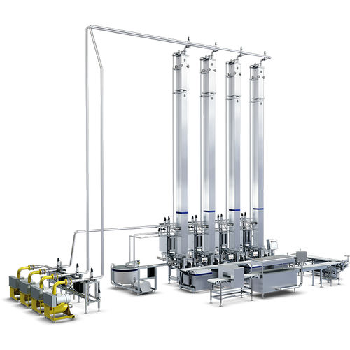 Vertikale Käsepresse - Blockformer system 6 - Tetra Pak - pneumatisch