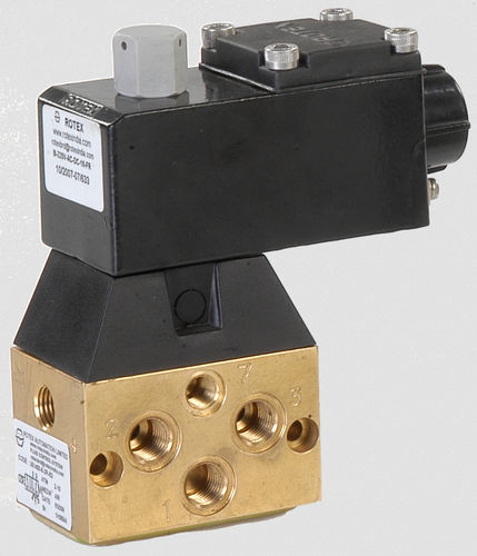 Vorgesteuertes Magnetventil - 52400 - Rotex Automation Limited - 5-Wege / NC / für Gas