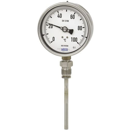 Thermometer / Gasdruck mit Schaft - 73 series - WIKA Alexander Wiegand SE & Co. KG - mit Zifferblatt-Anzeige / IP65 / Tauchfühler