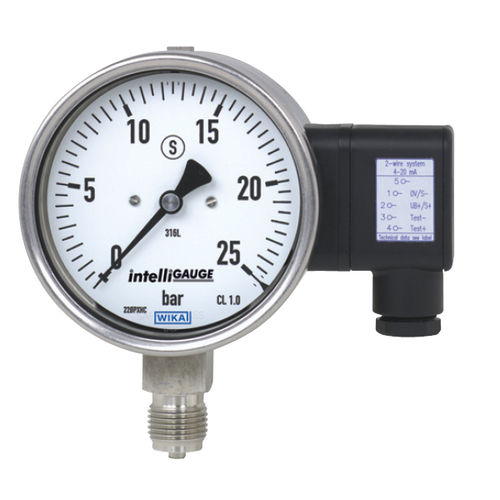 Manometer mit Zifferblatt-Anzeige - PGT23.1 series - WIKA Alexander Wiegand SE & Co. KG - Gewinde / G 1/2 / NPT 1/2
