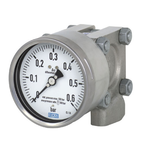 Differential-Manometer - 732.14 - WIKA Alexander Wiegand SE & Co. KG - mit Zifferblatt-Anzeige / Gewinde / Edelstahl