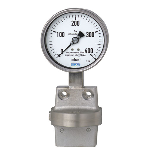 Differential-Manometer - 73 series - WIKA Alexander Wiegand SE & Co. KG - analog / mit Zifferblatt-Anzeige / Edelstahl