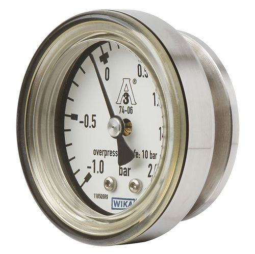 Manometer mit Zifferblatt-Anzeige - PG43SA-C - WIKA Alexander Wiegand SE & Co. KG - Gewinde / Membran / gehärtet
