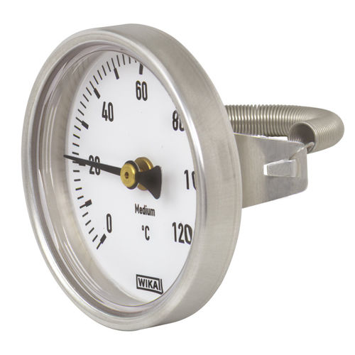 Bimetall-Thermometer - A46 series - WIKA Alexander Wiegand SE & Co. KG - mit Zifferblatt-Anzeige / Tauchfühler / für Aluminium