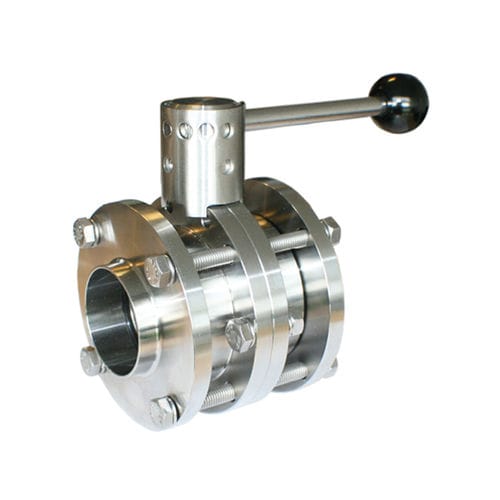 Absperrklappe - 2610 - Dansk Ventil Center A/S - Hebel / 3-teilig / geschweißt