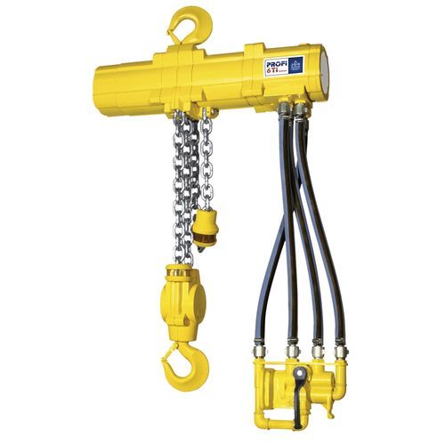 Druckluft-Kettenzug - J.D. Neuhaus - hydraulisch / Unterwasser
