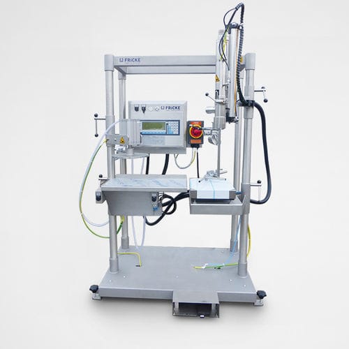 Halbautomatische Füllmaschine - EFS 50 - FRICKE Abfülltechnik GmbH & Co. KG - für Flaschen / für Töpfe / Multicontainer