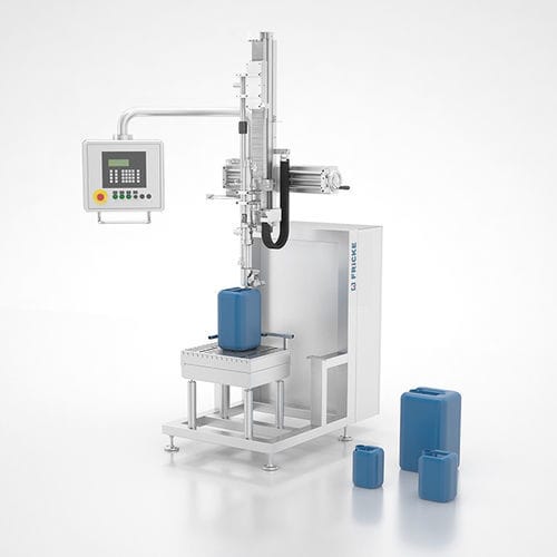 Halbautomatische Füllmaschine - EFS 22 - FRICKE Abfülltechnik GmbH & Co. KG - für Eimer / Kanister / für Töpfe
