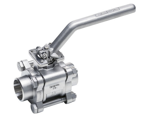 Kugelventil - DG1 1.4529  - GEFA Processtechnik - Hebel / für Meerwasser / mit Klemmschellen