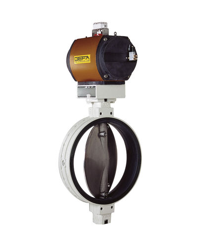 Absperrklappe - K 08 - GEFA Processtechnik - elektrisch / Absperr / für Wasser