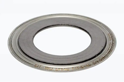 Flache Dichtung - 8711WD12 - IDT Industrie- und Dichtungstechnik - rund / Graphit / Edelstahl