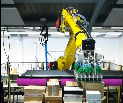 Roboter-Entpalettierer - Fives Cinetic SAS - Flaschen / für Industrieanwendungen / für Säcke