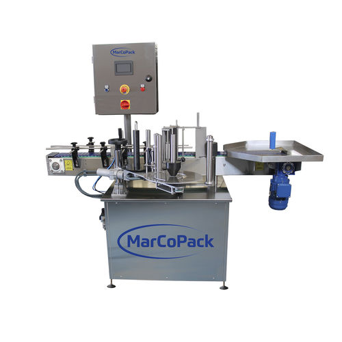 Automatische Etikettiermaschine - SET 200 - MARCOPACK - für Flaschen / für Töpfe / zur Seitenetikettierung