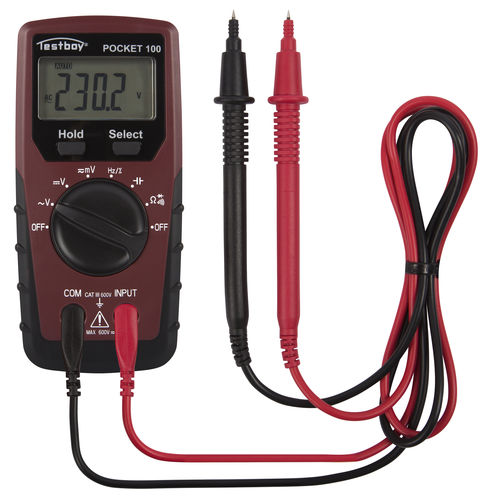 Digitales Multimeter - TESTBOY Pocket 100 - Testboy - Taschen / 600 V / cat III