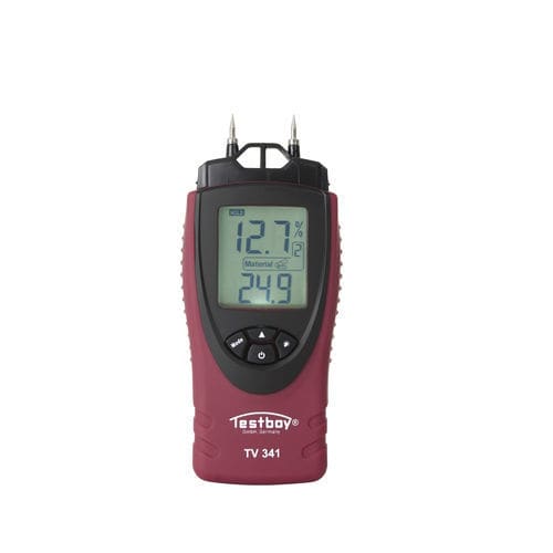 Hygrometer für Materialien - TESTBOY TV 341 - Testboy - mit Doppeldisplay / tragbar / relative Luftfeuchtigkeit