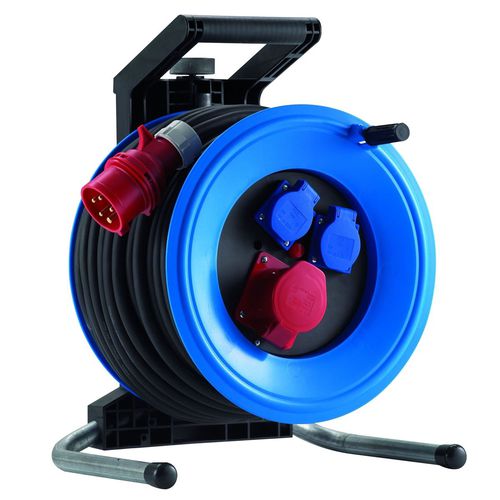 Aufroller / Elektrokabel für Drehstrom - Plus 320 series - HEDI GmbH - manuell / transportierbar / Kunststoff