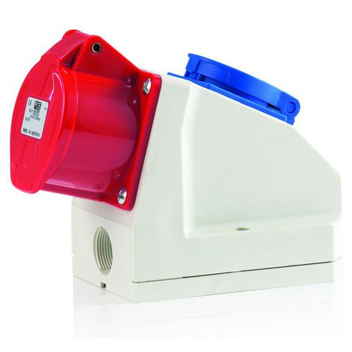 Wandmontierte Steckdose - 97001 - HEDI GmbH - IP44 / Schuko / CEE