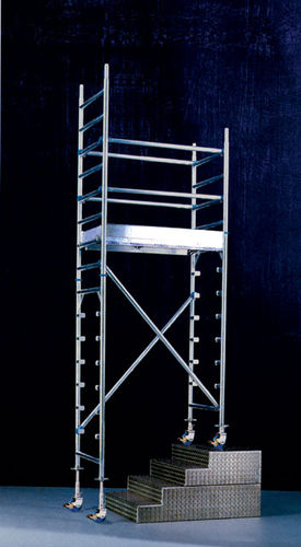 Mobiler Gerüstturm - 4.2 - 10.2 m | Bavaria TH 08-13 series - Mauderer Alutechnik - Fassaden / modular / für Treppen