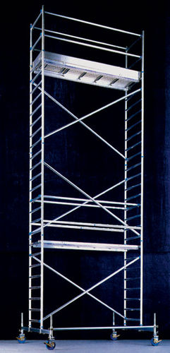 Mobiler Gerüstturm - 0.60 x 2.90 m | BA 08 series - Mauderer Alutechnik - Fassaden / modular