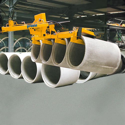 Hebe und -Drehzange / für Betonrohre - FUG - Probst GmbH - horizontal / hydraulisch