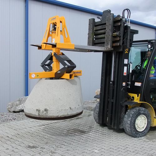 Hebeklemme für Betonrohre - KIG series - Probst GmbH - vertikal / mechanisch / interner Griff