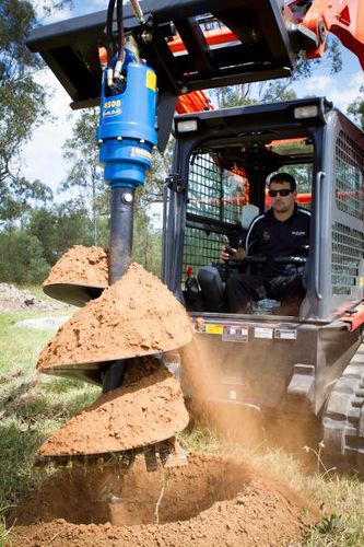 Stangenbohrer für Kompaktlader - S4 series - Auger Torque Europe Ltd. - für Bagger